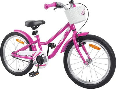 Produktbild von vidaXL Kinderfahrrad 18 Zoll für 5-7 Jahre alt Dunkelrosa