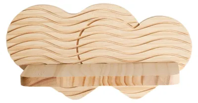 Produktbild von Wandpflanzenhalter aus Holz, herzförmig, schwebendes Regal, Wandmontage, Blumenständer für Eingangsbereich, Flur, Schlafzimmer, Wohnzimmer, Landhausstil