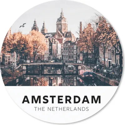 Produktbild von MuchoWow® Mauspad Mousepad Amsterdam - Niederlande - Aufschwung 50x50 cm - Mousepads - Maus Mat - Pad - Mausunterlage - Vinyl