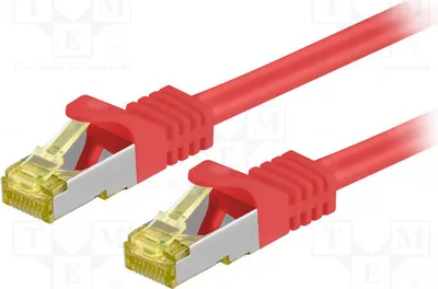 Produktbild von 1x Cu   1,5m 2 91598 RJ45-Kabel 6a rot