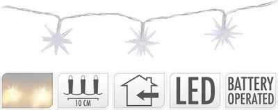 Image de Guirlande étoile Led Lumineo étoiles Lumineuses, Blanc Froid - Lumineo