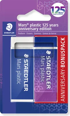 Obrázok produktu pre STAEDTLER® 52650MABK2 Guma Mars plastic BK, 125 ks Mars