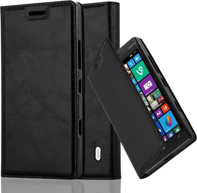 Obrázek produktu pro Cadorabo Case for Nokia Lumia 929 / 930 Protective Case in Black Pouzdro na mobilní telefon s magnetickým zavíráním