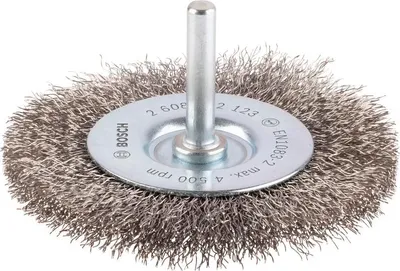 Produktbild von PRO Stainless Steel clean Scheibenbürste, gerader Schaft, 80 x 0,2 mm