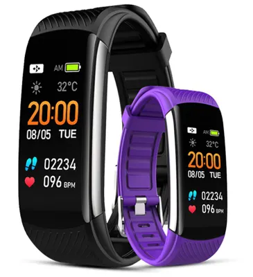 Image de Ceinture intelligente noire Gw200-3 + ceinture violette