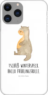 Produktbild von Mr. & Mrs. Panda Iphone 11 Pro Handyhülle Otter Bauch - Weiß - Geschenk, Premium Kunststoff, Sportmuffel, dick, Handy Case, Winterspeck, Essen. Foodlover