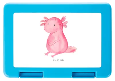 Produktbild von Mr. & Mrs. Panda Bentobox Axolotl Niedlich - Weiß - Geschenk, Frischhaltedose, Weisheit, Freundin, Snackbox, Lunchbox, Zufrieden, Bento Box, Lebensweisheit, Liebe