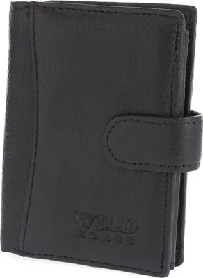Obrázok produktu pre Pánska kožená peňaženka s RFID uzáverom Wild Horse, čierna