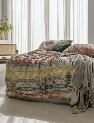 Produktbild von Irisette GmbH & Co. KG Mako-Satin Bettwäsche Set Wave 8671 Farbe multi Größe 135x200+80x80