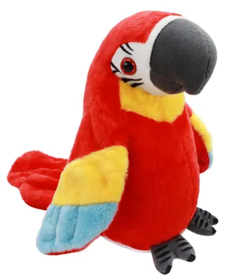 Produktbild von Sprechender Papagei Plüschtier Kuscheltier Papagei - Plüsch - Wiederholt Geräusche - Mit Flügelbewegung - Spielzeug für Kinder