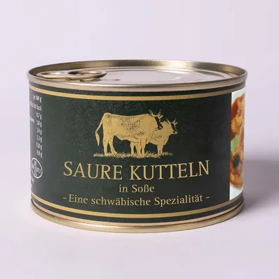 Immagine prodotto di Bäuerliche Erzeugergemeinschaft Schwäbisch Hall Echt Hällische Schwäbische Kutteln in dunkler Sauce 400 Gramm
