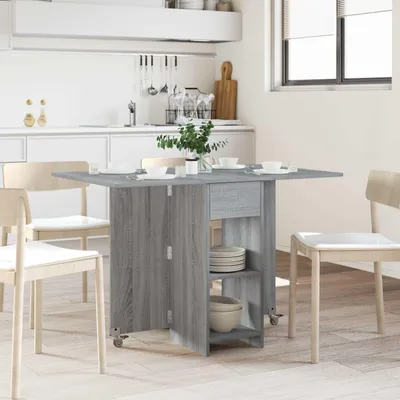 Obrázok produktu pre Maison Exclusive – Jedálenský stôl, 115 x 70 x 75 cm, drevotrieska, farba: sivá Sonoma