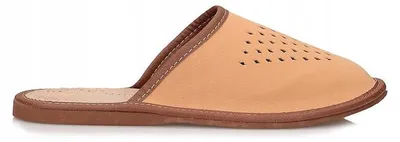 Produktbild von Nowo M-2026 Herren Leder Pantoffeln Braun