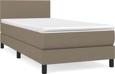 Produktbild von vidaXL Boxspringbett mit Matratze Taupe 80x200 cm Stoff