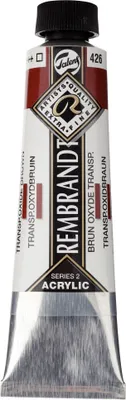 Produktbild von Rembrandt Acrylfarbe Tube 40 ml Transparentoxidbraun 426