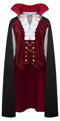 Produktbild von Spooktacular Creations - Vampir Kostüm Erwachsene, halloween kostüm vampir, Renaissance Mittelalterliche Vampir Deluxe Halloween Kostüm für Herren Rollenspiel Sins Cosplay (X-Large, Red)