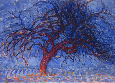 Immagine prodotto di Poster 18x13cm Avond (Evening), Piet Mondrian Vintage per il salotto