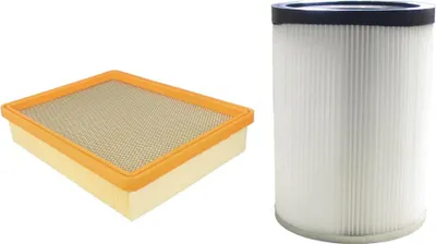 Produktbild von Trade-Shop 2in1 Filter-Set: Lamellenfilter/Flachfilter + Rundfilter/HEPA-Filter kompatibel mit Kärcher 5.731-020, 5731020, 6.907-038.0, 6.904-048