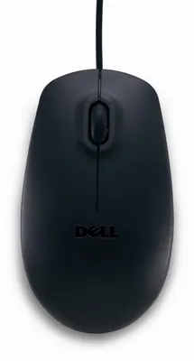 Image de Souris DELL 570-11147 : souris optique USB noire avec molette de défilement