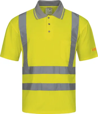Produktbild von elysee® unisex Warnschutz Shirt DIEGO gelb Größe S