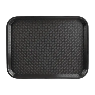 Produktbild von Olympia Kristallon Polypropylen Fast Food Tablett Schwarz Klein 345mm