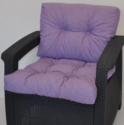 Produktbild von Kissen / Polster für PE - Rattanmöbel , Set Sitz + Rücken , Colore viola (violett)