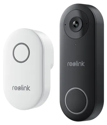 Produktbild von Reolink D340W, Schwarz, Weiß, IP65, Wand, 2-Wege, MicroSD (TransFlash), 256 GB
