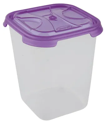Produktbild von Quadratische Frischhaltedose 1l EUROHOME® – aus Kunststoff, 12x12x14cm – für kurze Lagerung oder im Gefrierfach für längere Haltbarkeit - mit dieser