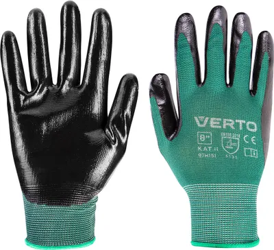 Produktbild von Gartenhandschuhe mit Nitrilbeschichtung, Größe 8"