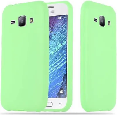 Zdjęcie produktu dla Etui Cadorabo do Samsung Galaxy J1 2015 w kolorze zielonym, silikonowe etui TPU na telefon komórkowy
