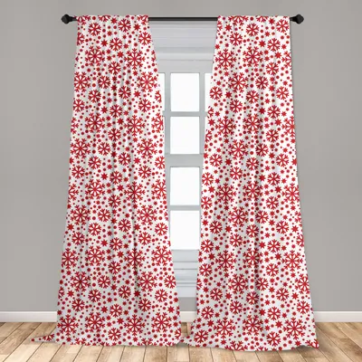 Immagine prodotto di Abakuhaus, tende per finestre, motivo a stelle e punti, set da 2 pannelli, 150 x 175 cm