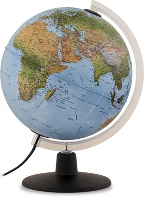 Productafbeelding van Famanu wereldbol, 25 cm, met actuele wereldkaart - interactief