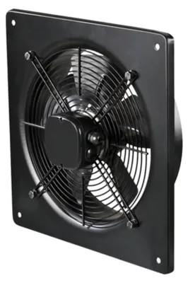 Image de Ventilateur axial - Industriel - Montage mural - Boîtier en acier - Débit d'air de 860 m³/h - Ø 200 mm
