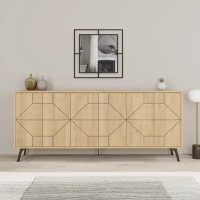 Zdjęcie produktu dla Komoda Decortie Dune, dąb, 181x35x77,4 cm