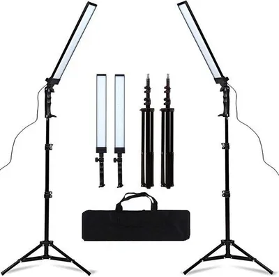 Immagine prodotto di Set di lampade da studio a LED dimmerabili con treppiedi e borsa per la fotografia