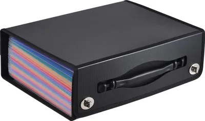 Zdjęcie produktu dla Organizer na dokumenty Accordian, 24 przegródki, rozkładana okładka z oprawą, format A4-Letter, dokument, kolor tęczy, do domu, biura, szkoły