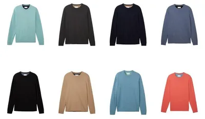 Produktbild von TOM TAILOR BASIC CREWNECK KNIT Herren Pullover, Größe:XXL, Farbe:21545 Sapphire Green Melange