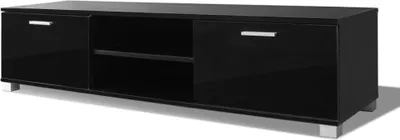 Produktbild von vidaXL TV-Schrank Hochglanz-Schwarz 140x40,5x35 cm