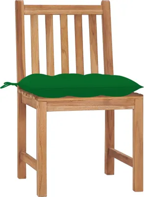 Produktbild von vidaXL Gartenstühle 4 Stk. mit Kissen Massivholz Teak