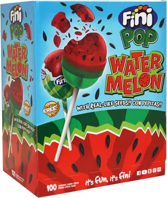 Produktbild von Fini Watermelon Lolly 100St.