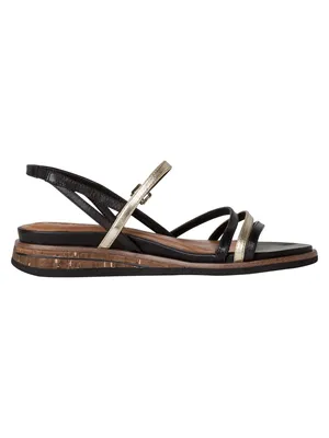 Produktbild von Tamaris Ledersandalette Schwarz Glattleder Größe: 40 Normal
