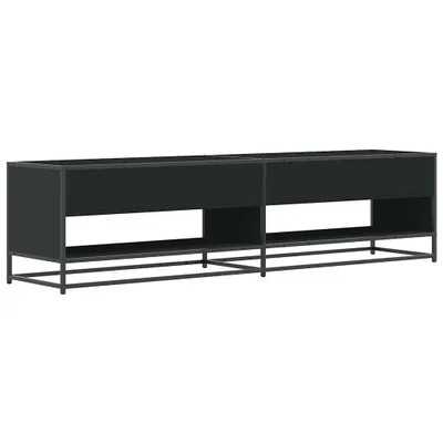 Zdjęcie produktu dla Szafka pod TV, czarna, 180,5x40x46 cm, materiał drewnopochodny