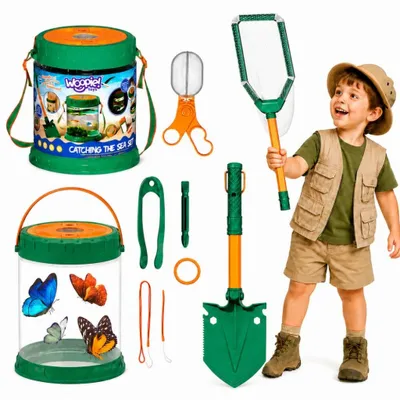 Productafbeelding van Woopie Discovery Little Nature Explorer Set Insectennet Vlinderviscontainer