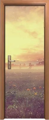 Produktbild von Türposter 70x200 cm Türaufkleber Türtapete Türfolie Klebefolie Sonnenuntergang Landschaft fantastisch