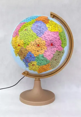 Productafbeelding van Poolse wereldbol, administratief-fysiek, verlicht, diameter 32 cm