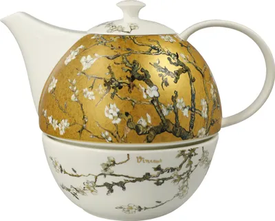 Immagine prodotto di Goebel Van Gogh- Mandelbaum (Teekanne mit Stövchen, New Bone China) | Art.-Nr. 67075211 | EAN 4005169373688