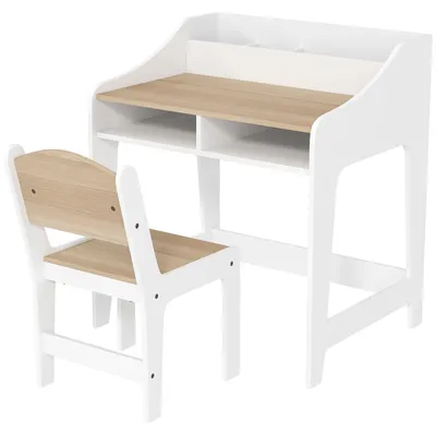 Produktbild von AIYAPLAY Kinderschreibtisch Set Kinder Schreibtisch und Stuhl mit 5 Fächern