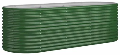 Immagine prodotto di VIDAXL -Planungsbox 224x80x68 cm Pulver -bezogenes Stahlgrün