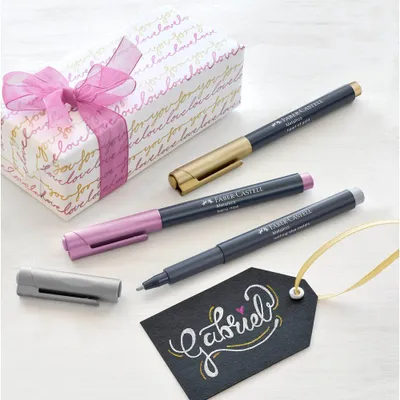 Immagine prodotto di Pennarelli FABER-CASTELL Metallics, confezione da 6 pezzi
