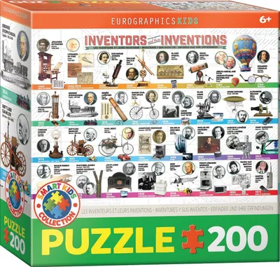 Zdjęcie produktu dla EUROGRAPHICS Puzzle Wielkie Wynalazki 200 elementów